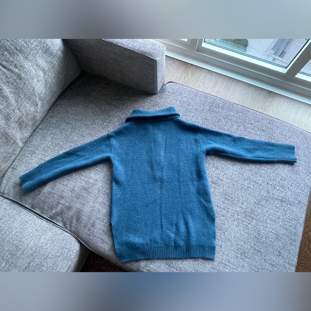 Ann Taylor Waffle Stitch Button Tunic Sweater - Picture 6 of 8